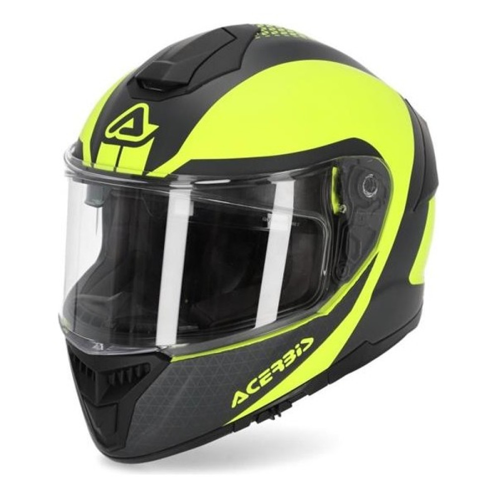 Airoh Acerbis Krapon Kask Siyah Sarı - S Motorsiklet Kaskları Fiyatı