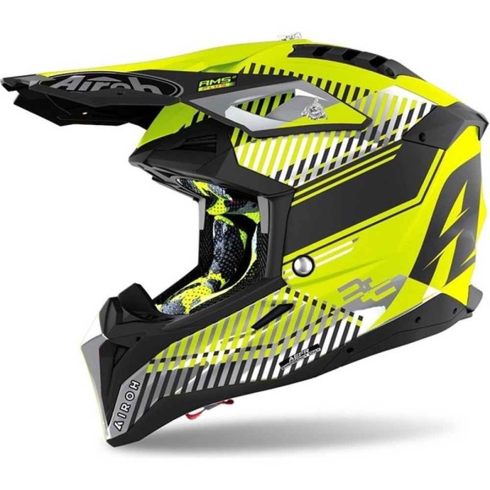 Aıroh Avıator 3 Wave Sarı Matt Kask - S Motorsiklet Sürücü Koruyucu Aksesuarlar Fiyatı