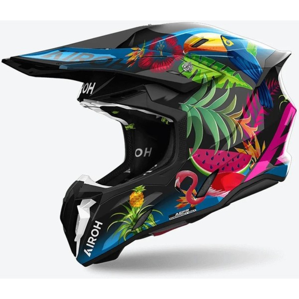 Aıroh Twıst 3 Amazonıa Gloss Kask - 2XL Motorsiklet Sürücü Koruyucu Aksesuarlar Fiyatı