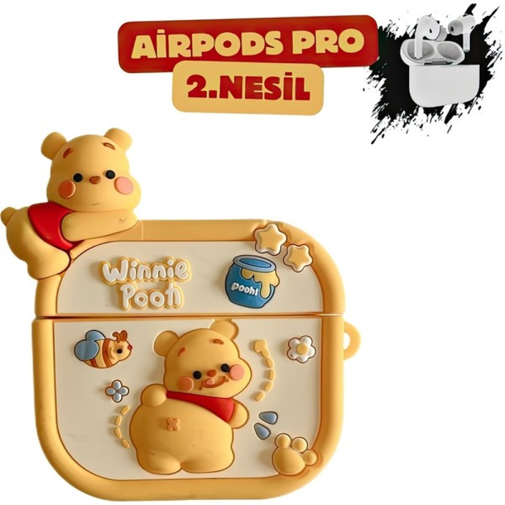 AİRPODS Pro 2. Nesil Uyumlu Ayı Winnie The Pooh Disney Kılıf Cep Telefonu Aksesuarı Fiyatı
