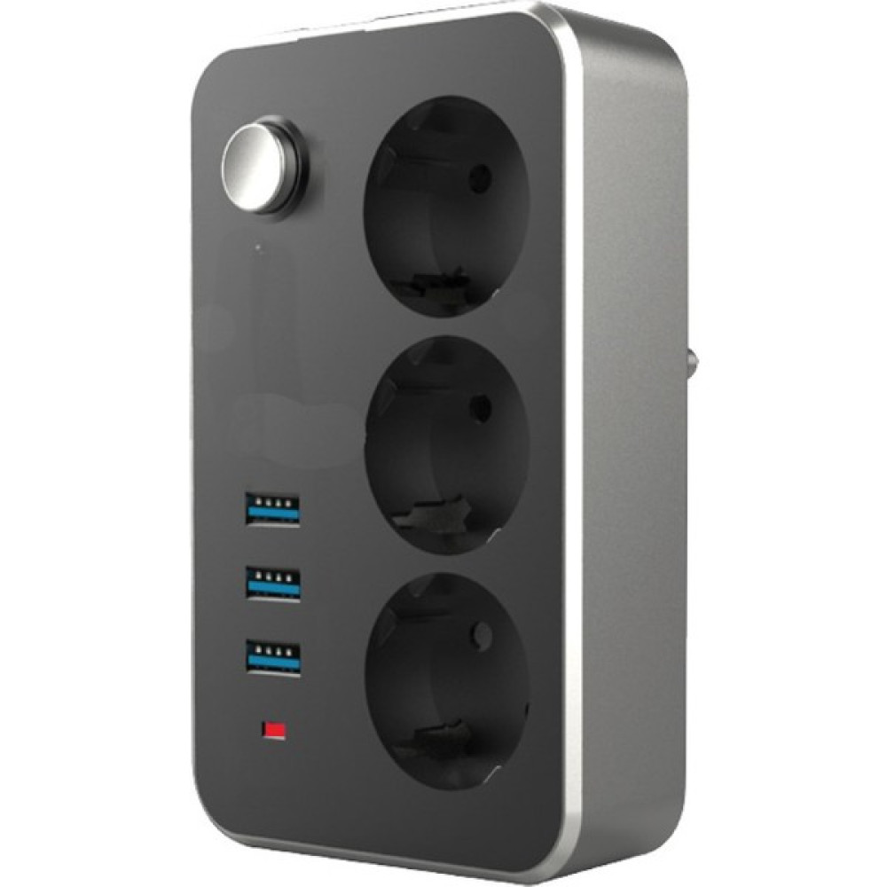Airstorr 2 Metre 3'lü Termal Akım Korumalı Priz 3-Usb - 3'lü Priz 3-USB Prizler Fiyatı