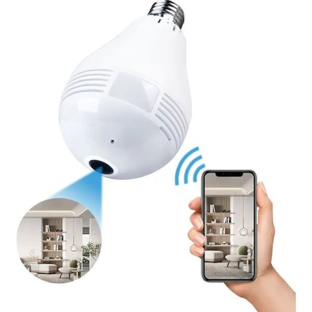 Airstorr Ampul Kamera Wifi V380 App Mini Güvenlik Ip Vr Bulut Depolama 360 Derece Panoramik Kamera Güvenlik Kameraları Fiyatı