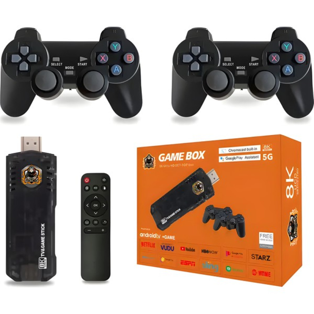 Airstorr Game Box 8k Video Oyun Konsolu Aile Retro Oyunlar Çift Sistem Tv Wifi Fonksiyonu Oyun Konsolları Fiyatı
