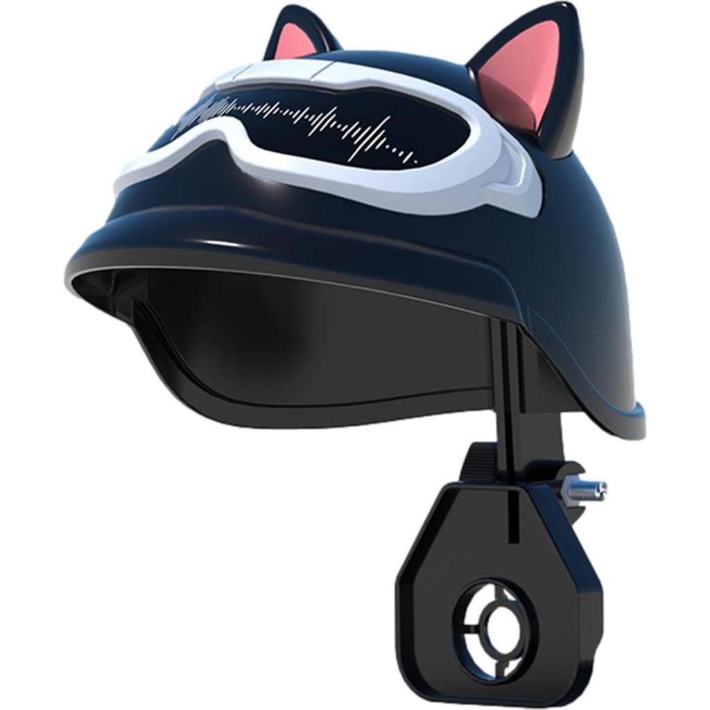Airstorr Gidon ve Ayna Montajlı Kedili Köpekli Şapkalı Bisiklet Motosiklet Scooter Telefon Tutucuları AL4580-90/K360/XY-093 - XY093-Ayna Evcil Hayvan Ürünleri Fiyatı