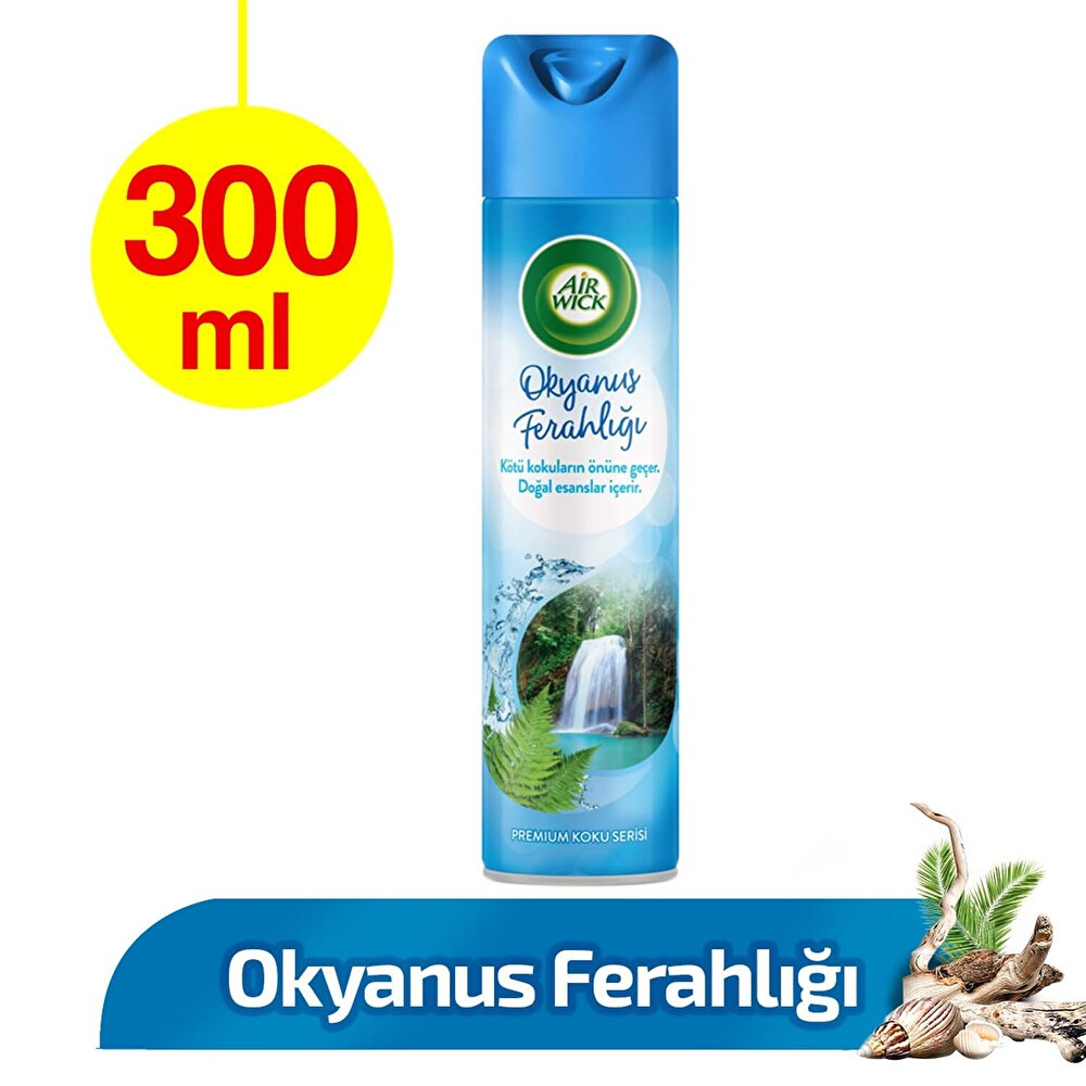 Airwick Aerosol Premium Koku Serisi Okyanus Ferahlığı Sprey Oda Kokusu (1x 300 ml) Oda Kokusu Fiyatı