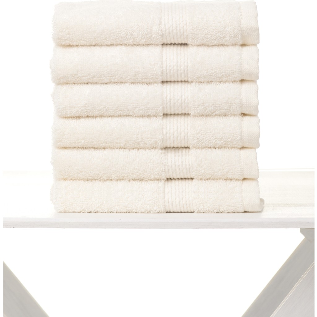 Airycot 30 x 30 cm 6'lı Set El Havlusu - Krem El / Yüz Havlusu Fiyatı