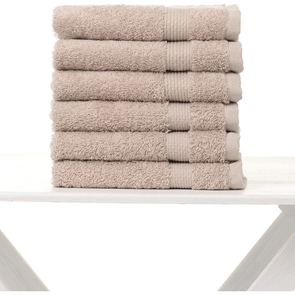 Airycot 30X30 6'lı Set El Havlusu - Bej - 30 x 30 cm El / Yüz Havlusu Fiyatı