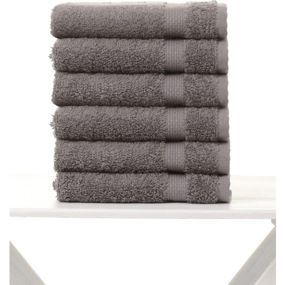 Airycot 30X30 6'lı Set El Havlusu - Koyu Gri - 30 x 30 cm El / Yüz Havlusu Fiyatı