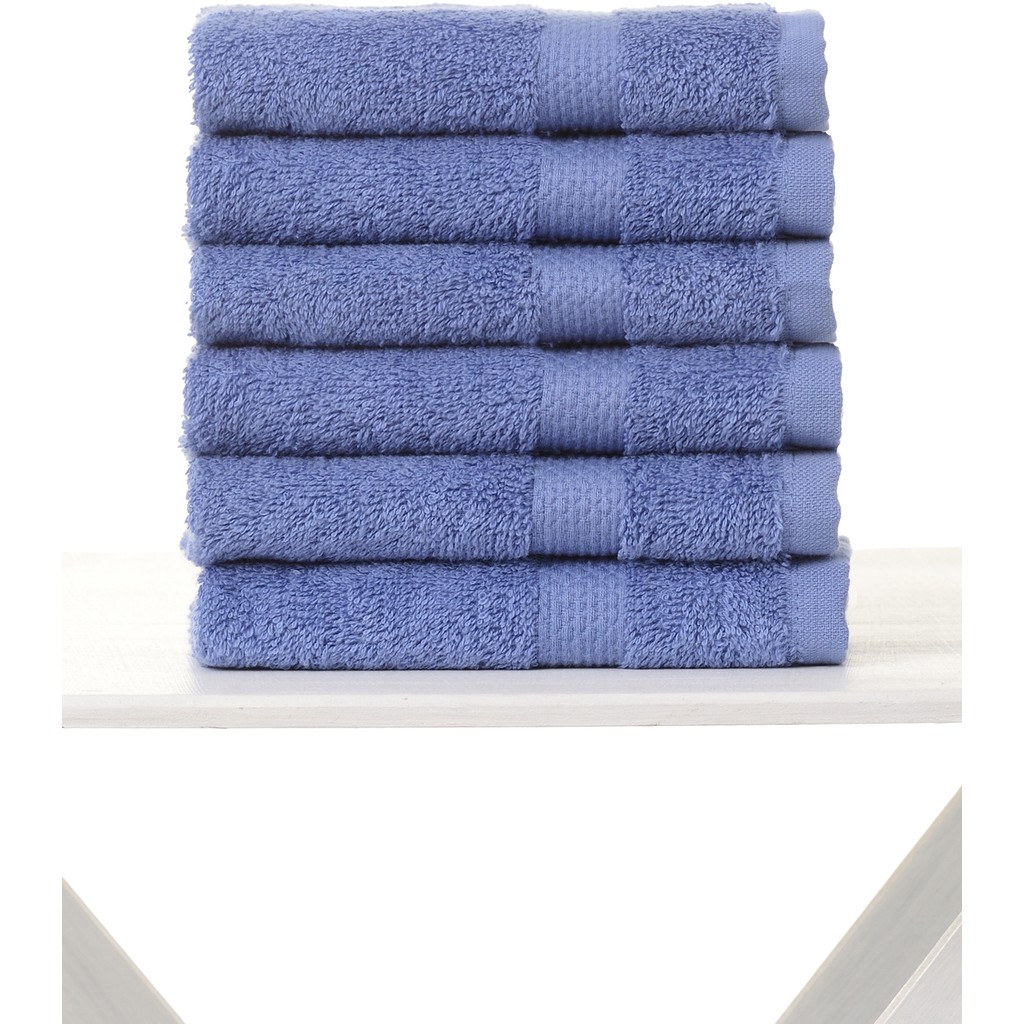 Airycot 30X30 6'lı Set El Havlusu - Mavi - 30 x 30 cm El / Yüz Havlusu Fiyatı