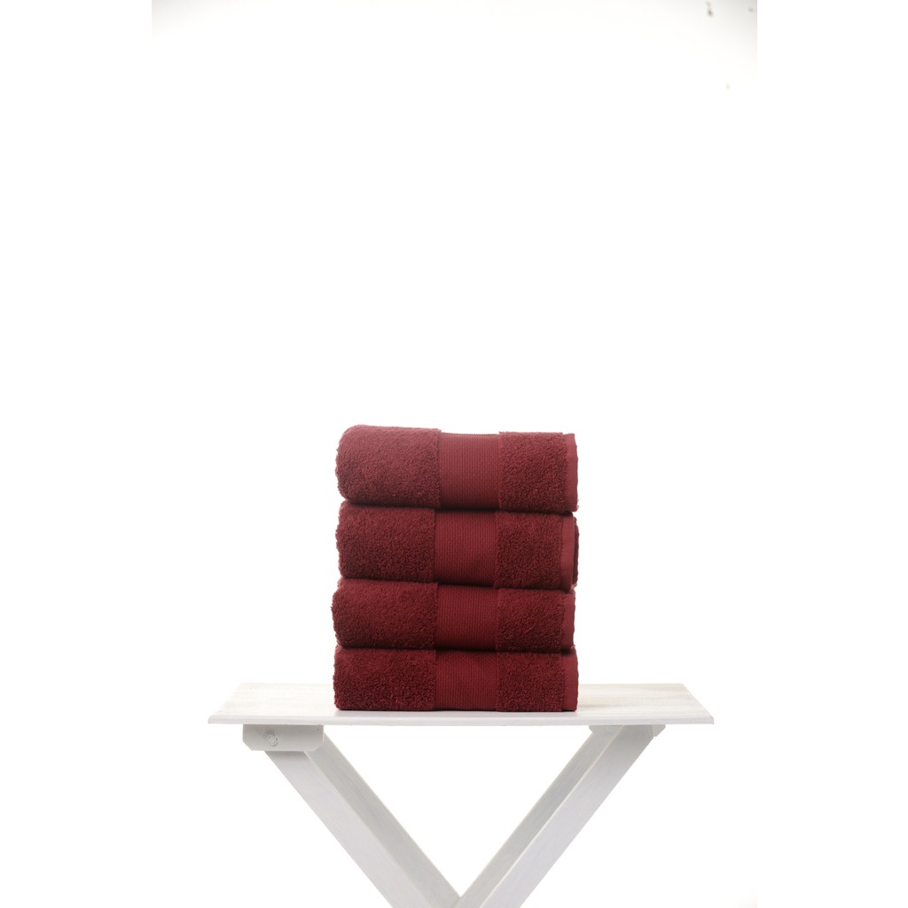 Airycot 50X90 4'lü Set Yüz Havlusu - 50 x 90 cm - Bordo El / Yüz Havlusu Fiyatı