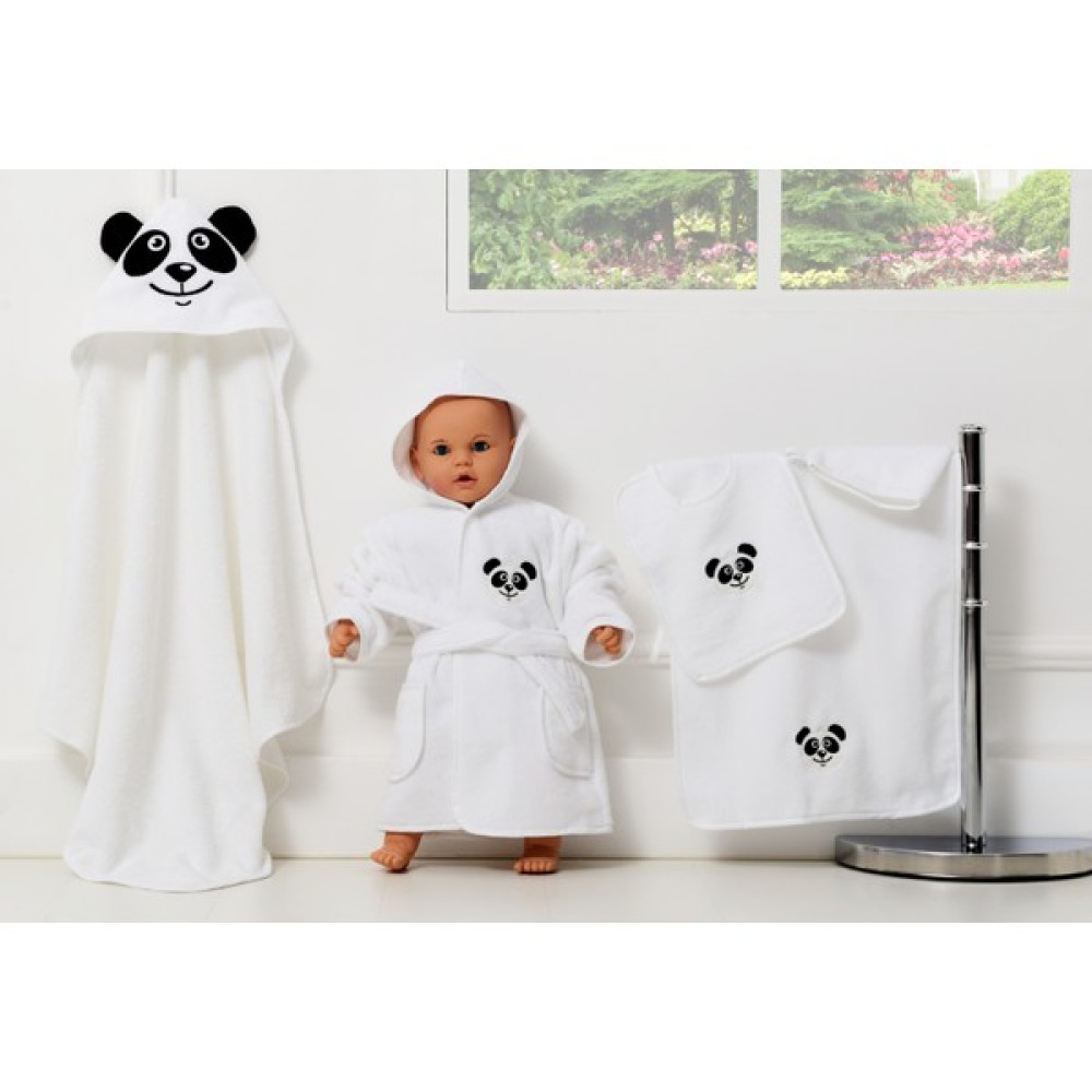 Airycot Bebek Bornoz Seti Panda (5 Parça Bebek Seti) Bebek Banyo-Tuvalet Fiyatı