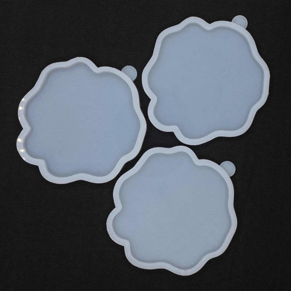 Aj Resincraft Epoksi Silikon Bardak Altlığı Kalıbı 3'lü - 8mm Sanatsal Malzemeler Fiyatı