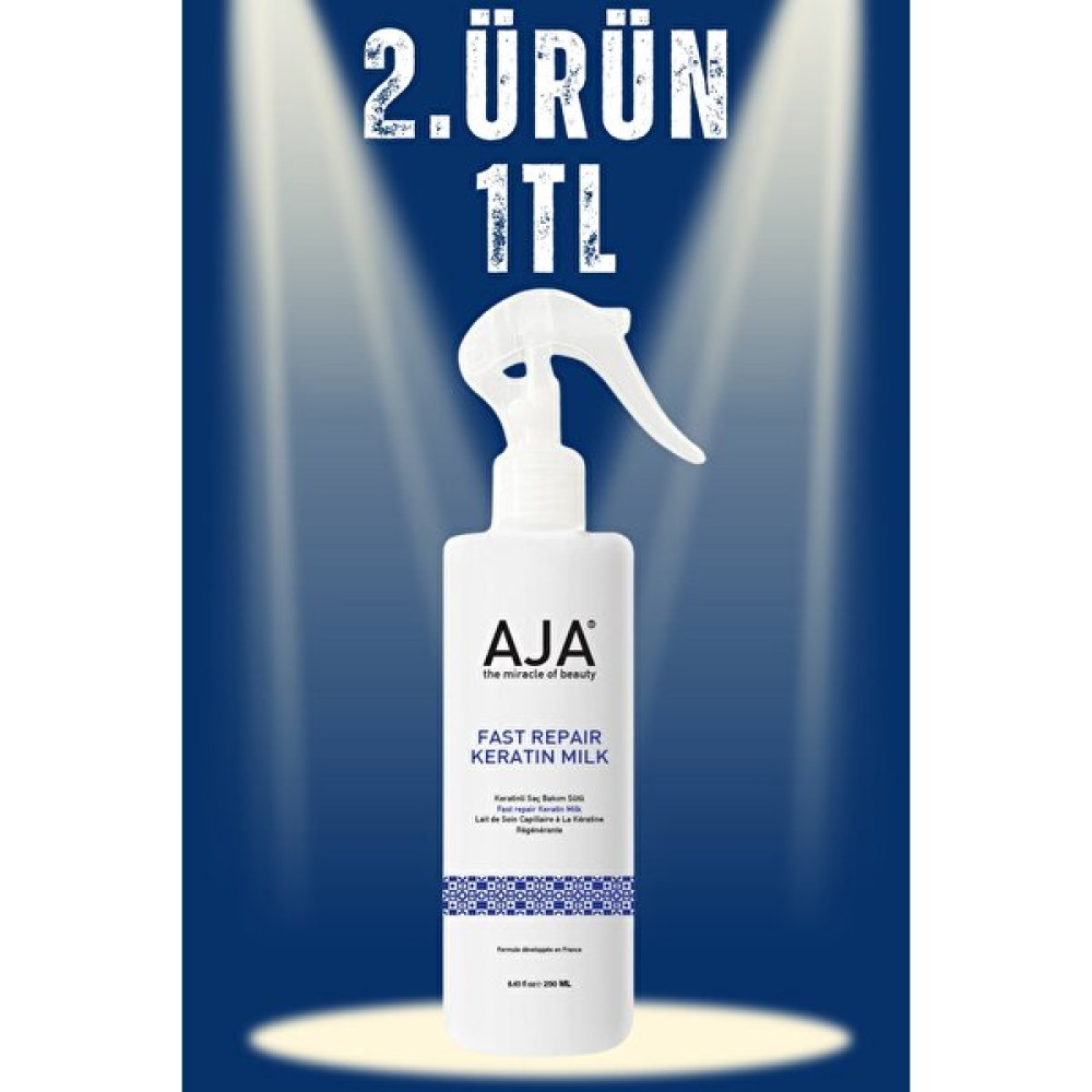 AJA Besleyici, Onarıcı Keratin & Biotin Fön Sütü Isıya Karşı Koruyucu 250 ml Saç Bakım Maskeleri & Serumlar & Spreyler Fiyatı