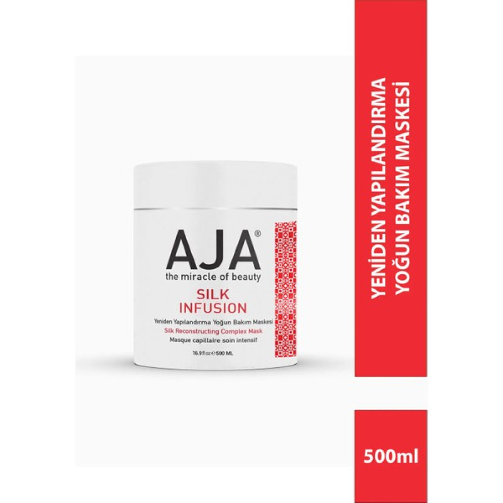AJA Silk Infusion Güçlendirici, Onarıcı, Yoğun Bakım Saç Maskesi Keratin & Argan & Collagen 500 ml Oto Boyaları Fiyatı