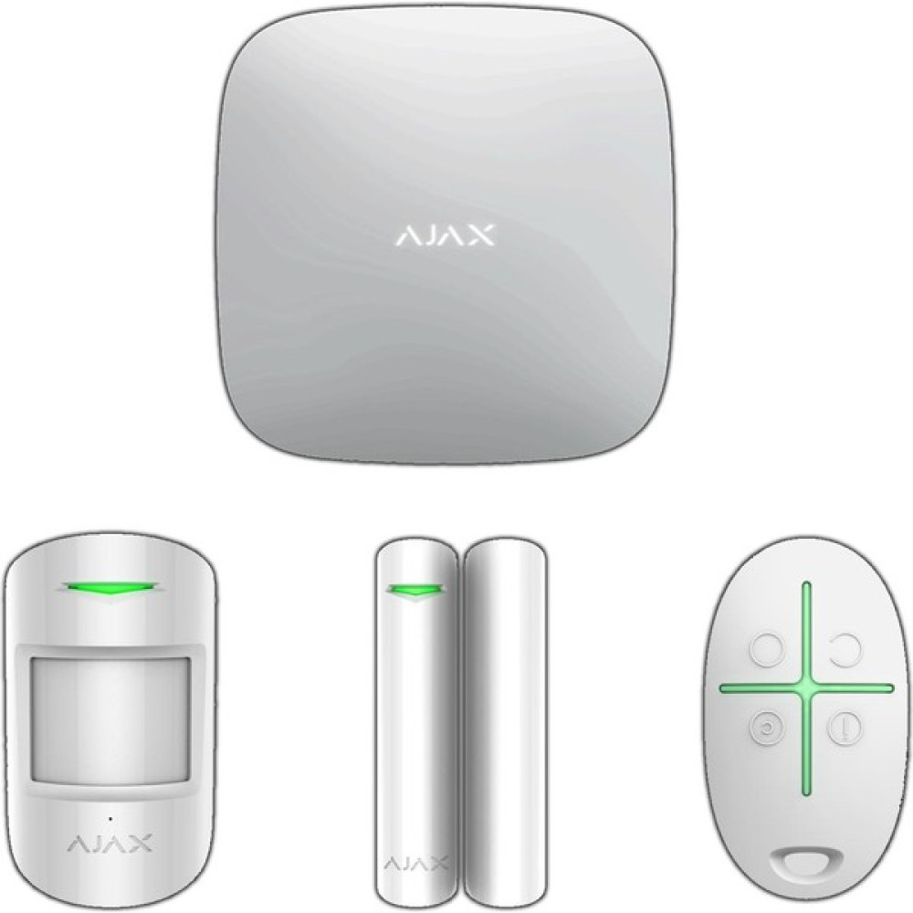 Ajax Hub Kit / Starterkithub - Beyaz Kablosuz Alarm Kiti Güvenlik Sistemi Setleri Fiyatı