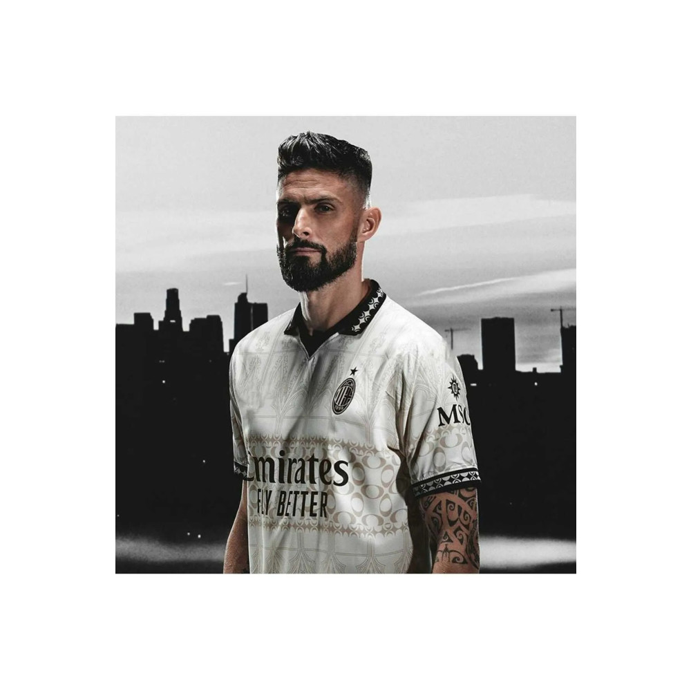AJAX STAR A.c Milan 2023/24 Yeni Sezon Efsanne Isimsiz Özel Tasarım Konsept Forması ( Beyaz Thırd Shırt) 2XL Beden Erkek Forma Fiyatı