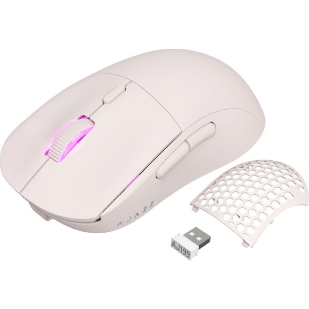 Ajazz AJ199 Kablosuz Oyuncu Mouse Paw 3395 26000 Dpı - Pembe Klavye - Mouse Fiyatı