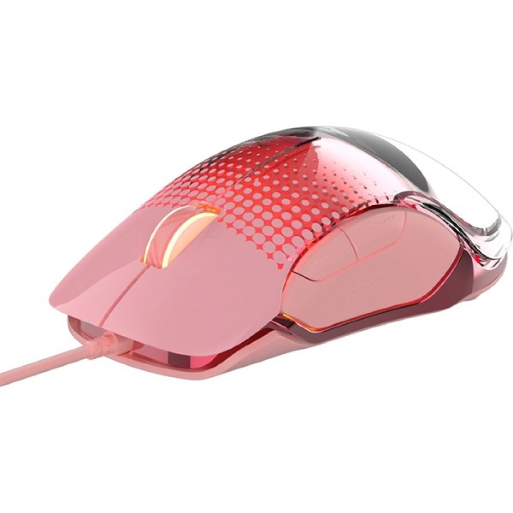 Ajazz AJ358 10.000 Dpı Rgb Işıklı Kablolu Oyuncu Mouse - Pembe Klavye - Mouse Fiyatı