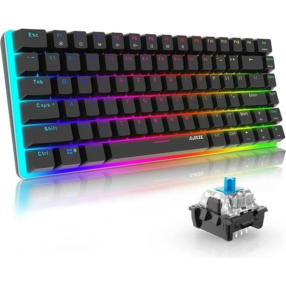 Ajazz Ak-33 Rgb Mekanik Klavye- 82 Tuş-Tek Parça Alüminyum Gövde Yapısı Oyuncu Klavyesi Fiyatı