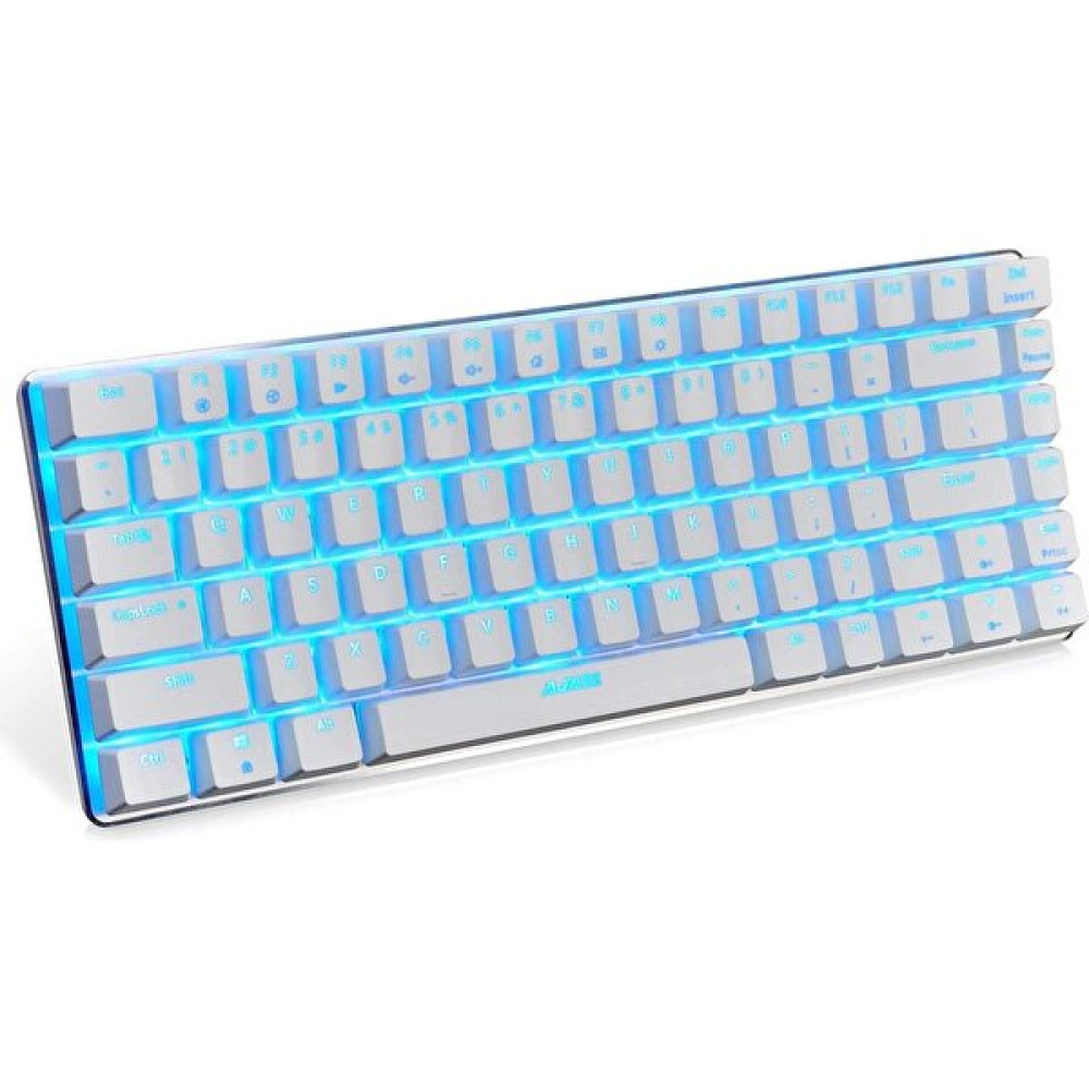 Ajazz AK33 82 Tuş Type-C Bağlantılı Black Switch Kablolu Mekanik Klavye - Beyaz Oyuncu Klavyesi Fiyatı