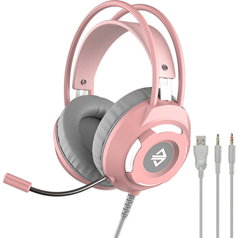 Ajazz AX120 USB Kablolu Kulaklık 3.5mm Stereo Gaming (Yurt Dışından) - Pembe Kulak Üstü Kulaklık Fiyatı