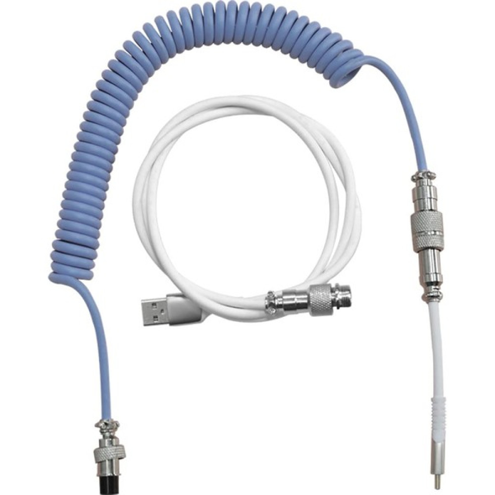 Ajazz Custom Mekanik Klavye Kablosu Coiled Usb-C Aviator Connector - Mavi Oyuncu Klavyesi Fiyatı