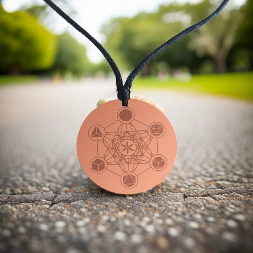 Ajda's Metatron Küpü Sembollü, Kutsal Geometri Kolye - Saf Bakır Bijuteri Kolye Fiyatı