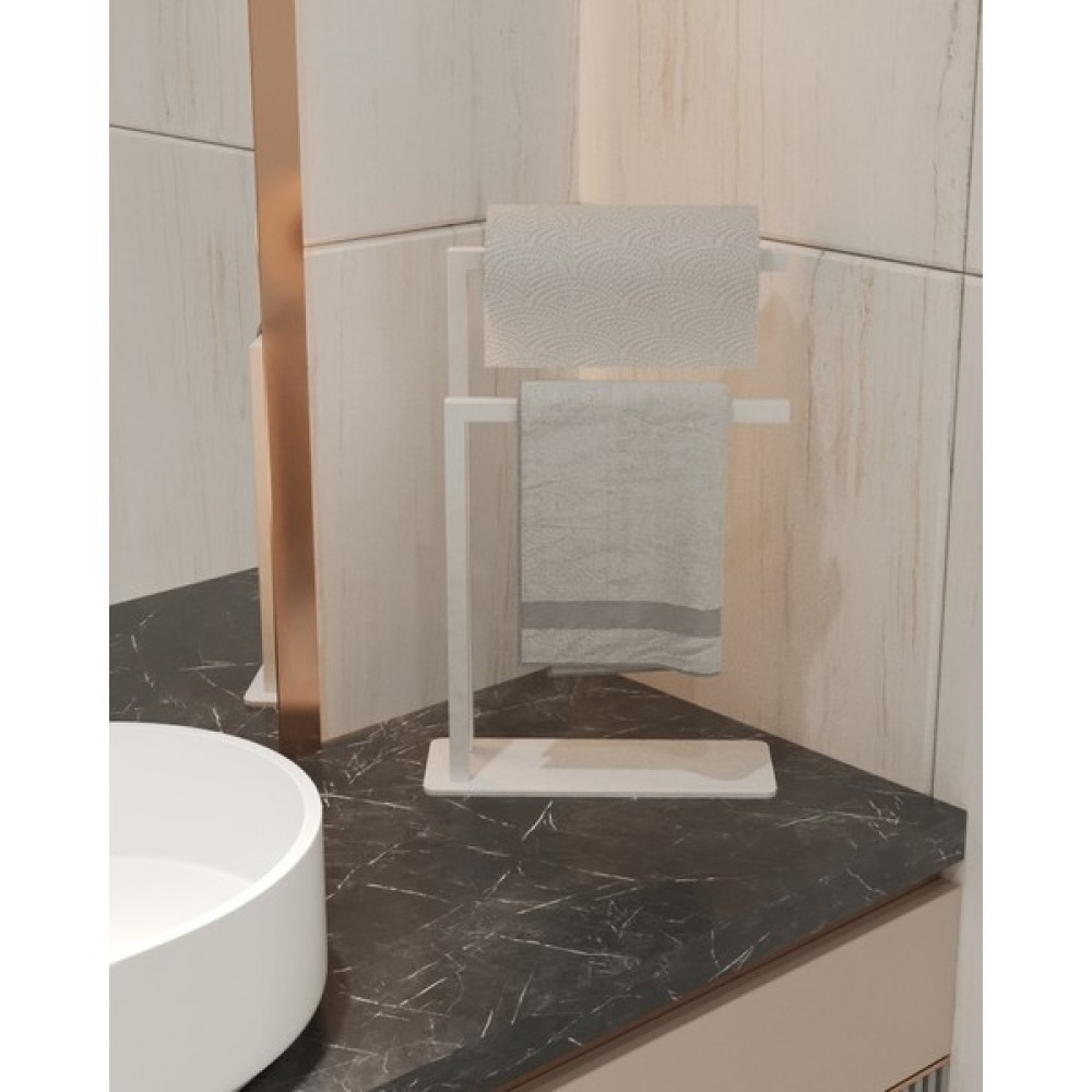 Aju Havluluk Tezgah Üzeri Kağıt Havluluk Ev Banyo Dekorasyonu Paslanmaz Metal Tasarım Montaj Gerektirmez - Beyaz Havluluk Fiyatı