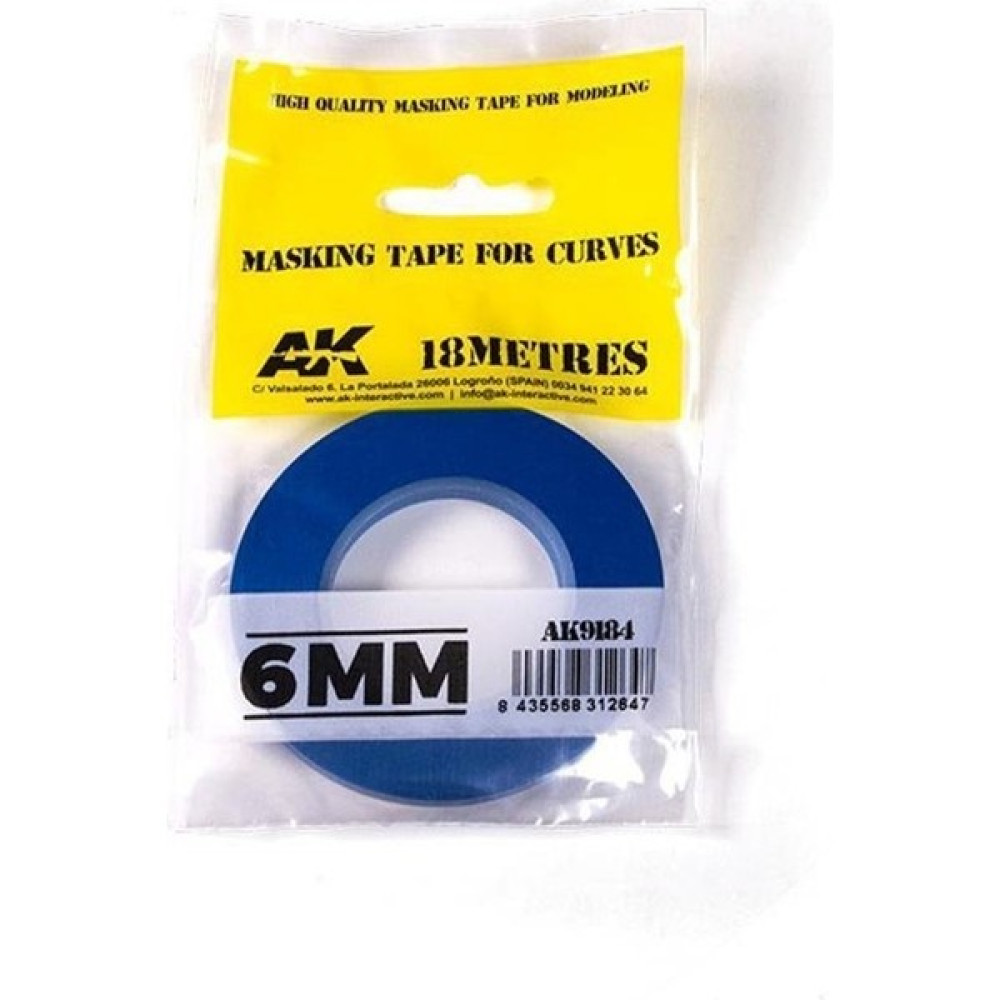 Ak Interactive 9184 6MM.X18 Metre Flexible Maskeleme Bandı Oto Boyaları Fiyatı