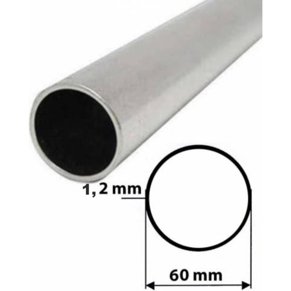 AK TEK 60 mm Alüminyum Mat Boru İç Çap 57,6 mm 1 Adet 100 cm 1,2 mm Et Kalınlığı Nalburiye & Hırdavat Fiyatı
