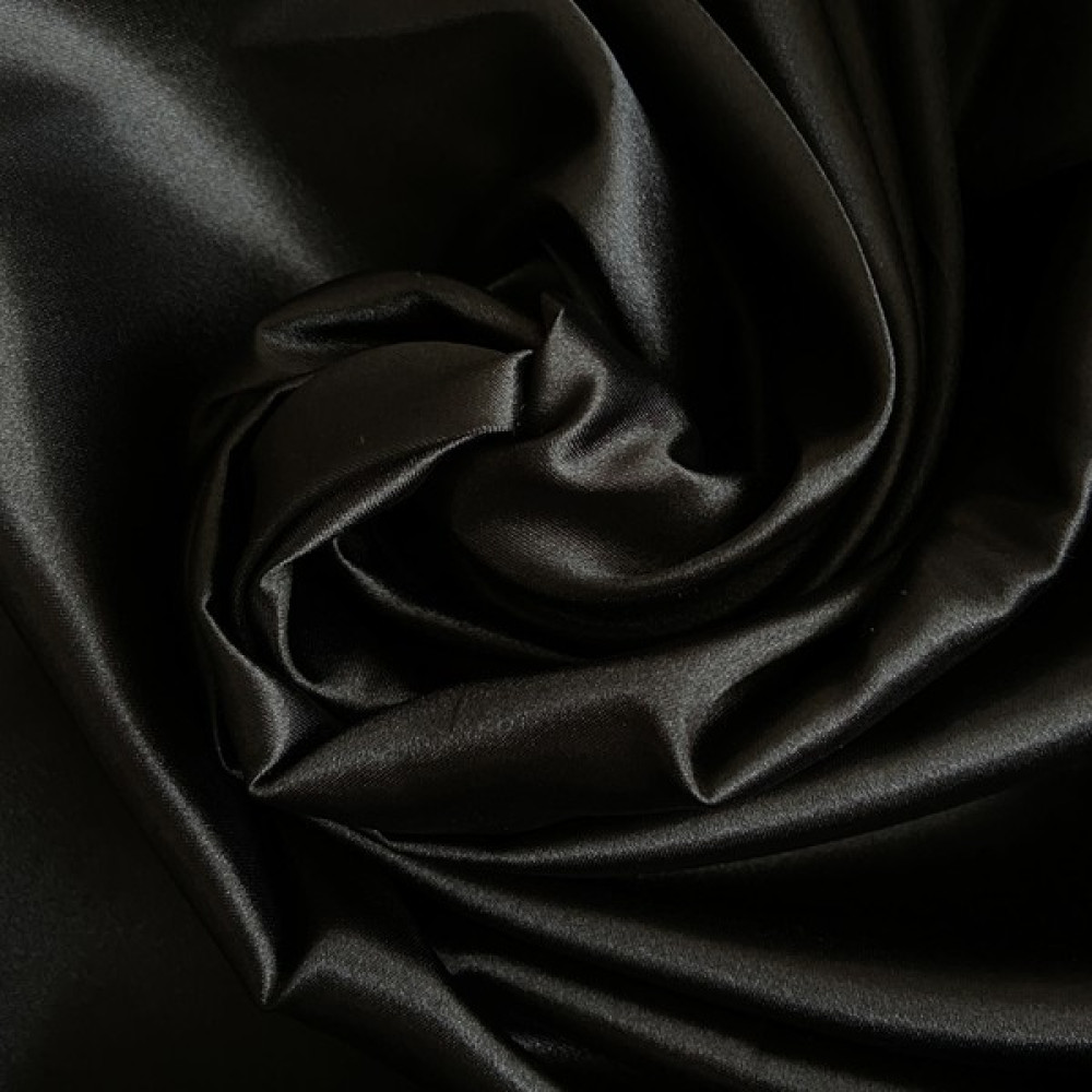 Ak-teks Tekstil Saten Kumaş 150 cm En ( Ithal Saten ) - 1,5 m - 1 m - Siyah Kumaşlar Fiyatı