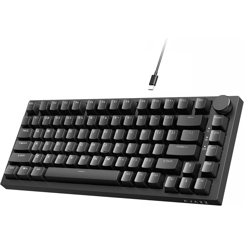 AK820 Kırmızı Switch - Beyaz Işıklı Hot Swap Kablolu Mekanik Oyun Klavyesi - Siyah - Kırmızı Switch Klavye - Mouse Fiyatı