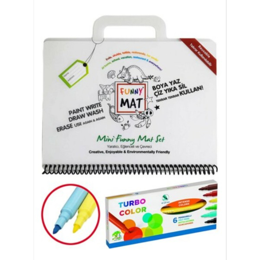 Akademi Çocuk Funny Mat Mini Set + Kalem AK1146 Sanatsal Malzemeler Fiyatı