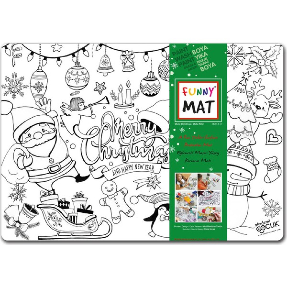 Akademi Çocuk-Funny Mat - Yeni Yıl- Sanatsal Malzemeler Fiyatı