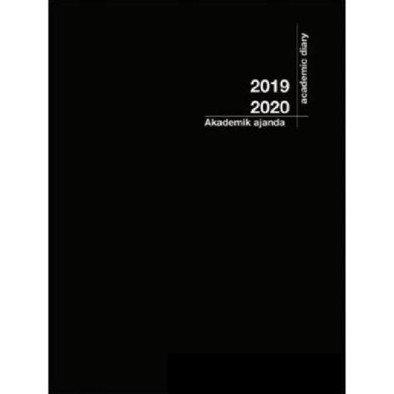 Akademi Çocuk Siyah 21x29 cm 2019-2020 Akademik Ajanda Ajanda Fiyatı