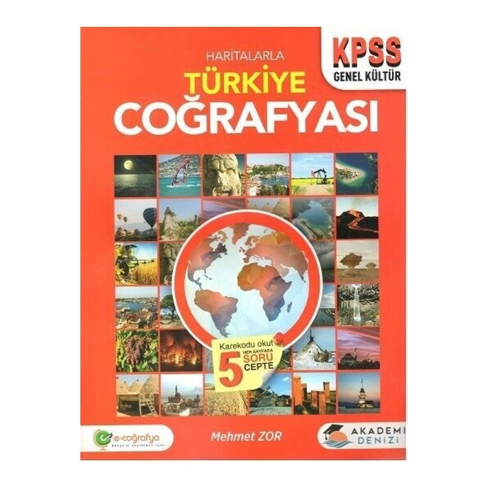 Akademi Denizi KPSS Haritalarla Türkiye Coğrafyası Kaynak Kitapları Fiyatı