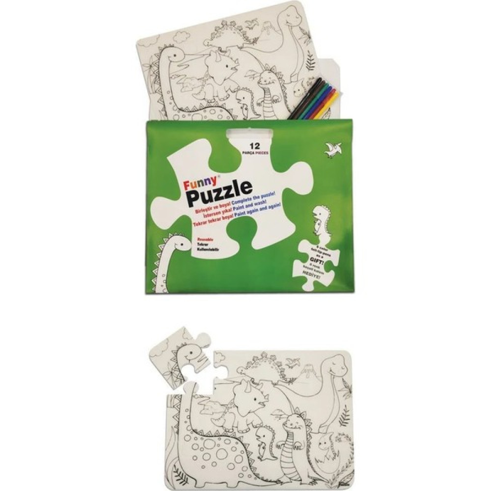 Akademi Yayınları Funny Mat Puzzle - Dinozor Çağı 30X40CM Eğitici Oyuncak Fiyatı