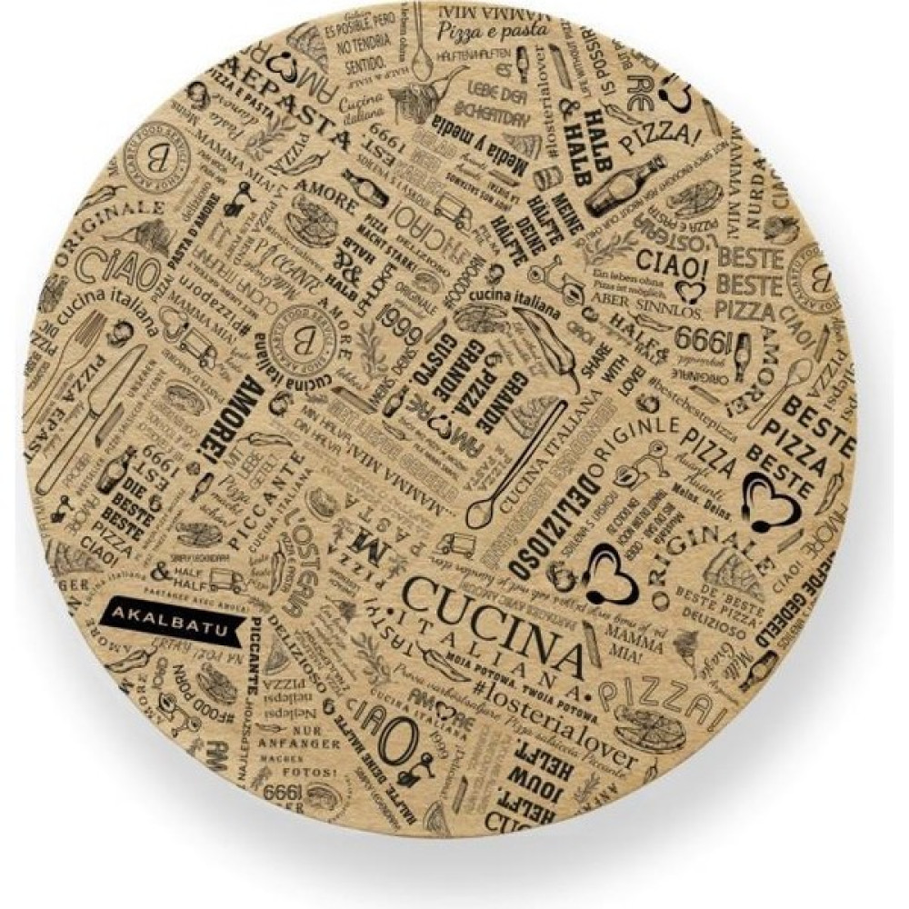 Akal Batu NO15 36'lı Yuvarlak Gıda Servis ve Sunum Kağıdı - Siyah - Kahverengi - 32,5 x 32,5 cm Amerikan Servis Fiyatı