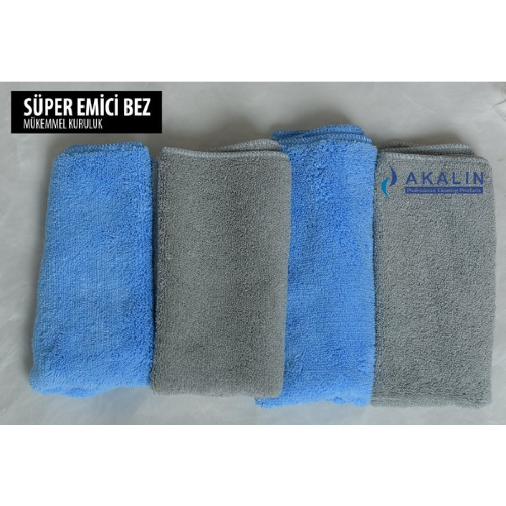 Akalın Süper Emici Mikrofiber Mutfak Bezi 40 x 40 cm 4'lü Set Temizlik Malzemeleri Fiyatı