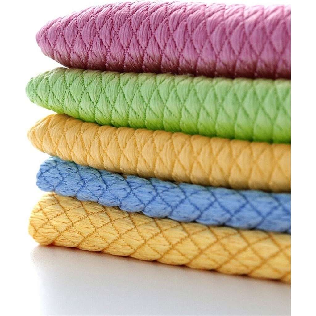 Akalın Temizlik Mikrofiber Temizlik Bezi Baklava Desen Cam Bezi Toz Leke Bırakmaz 40x 40 cm 4 Adet - 40X40 Deterjan ve Temizlik Ürünleri Fiyatı