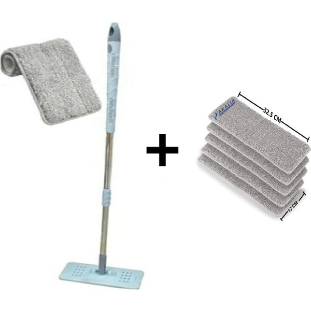 Akalın Zambak Uyumlu Tablet Mop Yedek Set 105 cm Metal Sopa + 4 Adet Yedek Tablet Mop Temizlik Malzemeleri Fiyatı