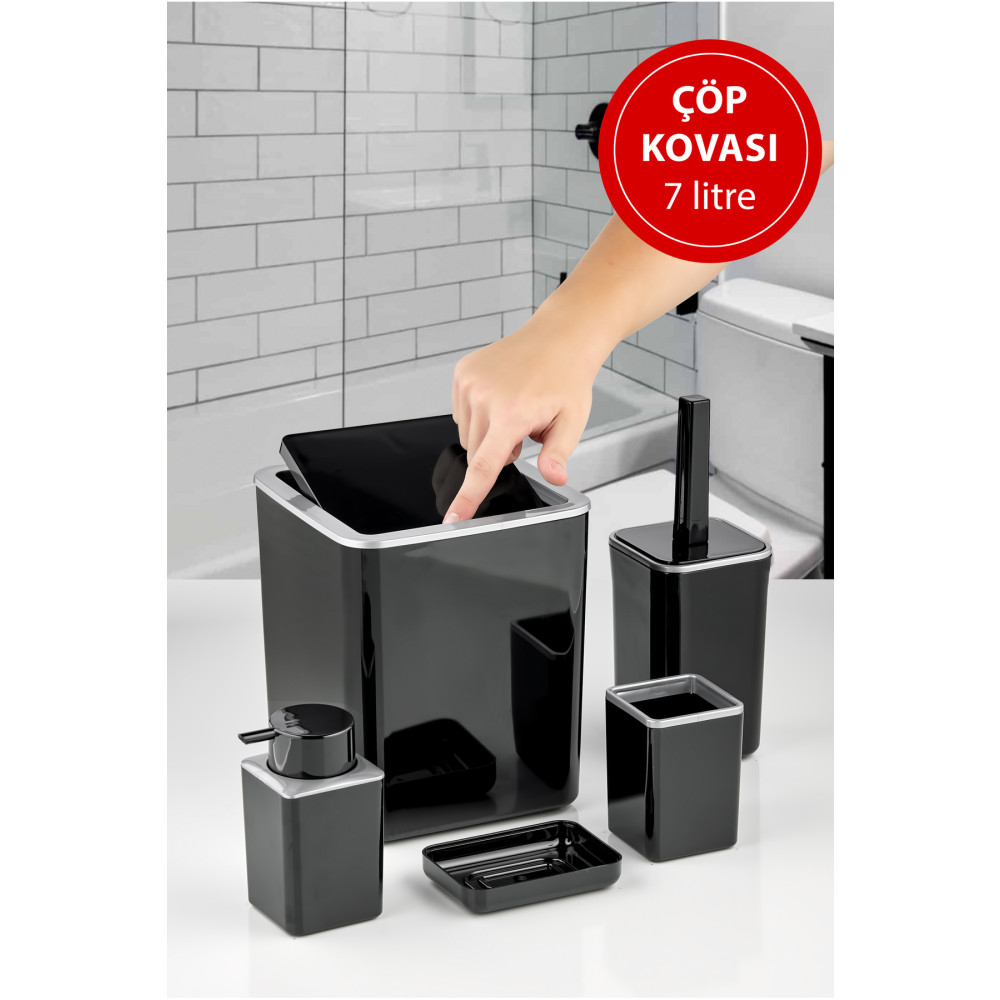 AKAN HOME Londra 5li Banyo Seti ( 7 Lt Kova) Banyo Aksesuarları Fiyatı