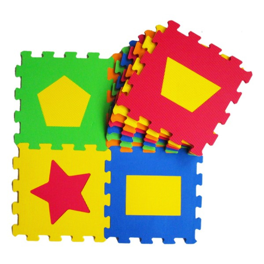 Akar Eva Puzzle Oyun Karosu 33X33cm 10Mm Geometrik Şekiller - 33 x 33 cm - Renkli Oyuncak Fiyatı