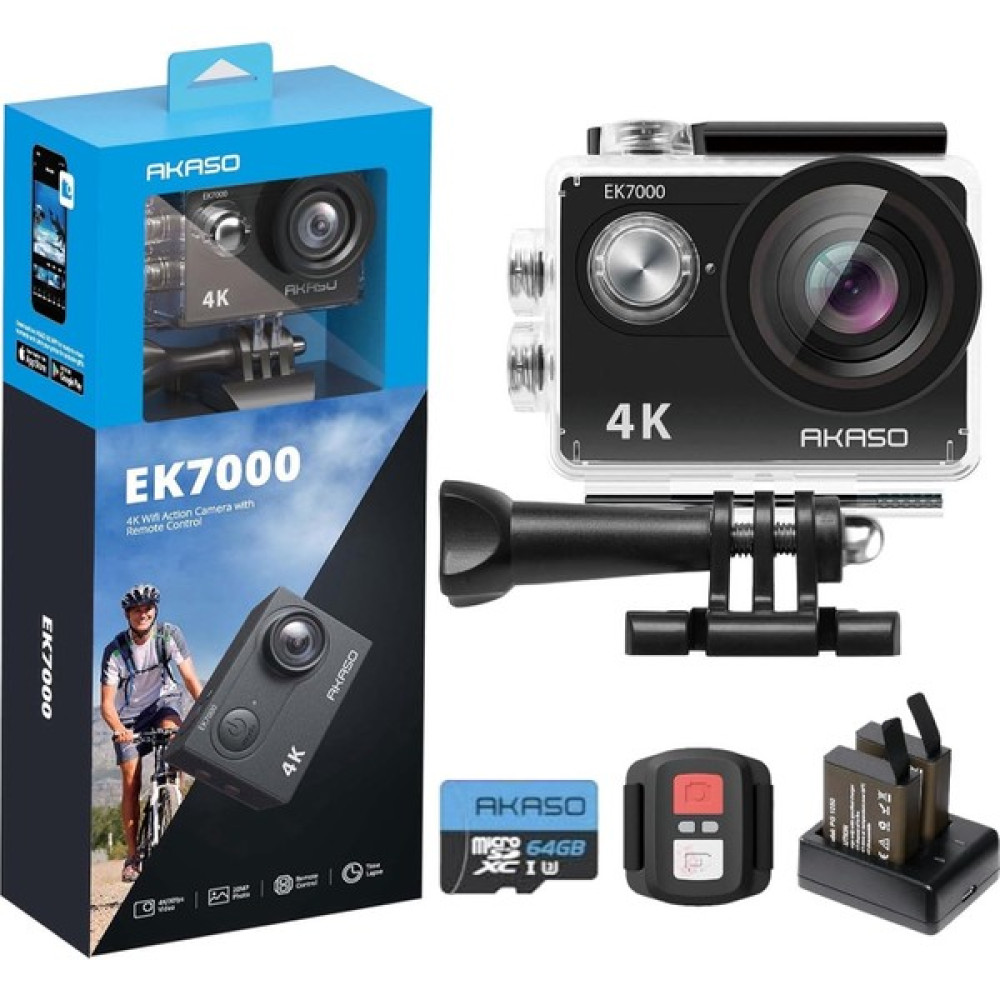 Akaso EK7000 4K30FPS 20MP Aksiyon Kamerası - 64GB Microsdxc Hafıza Kartı ile Oto Boyaları Fiyatı