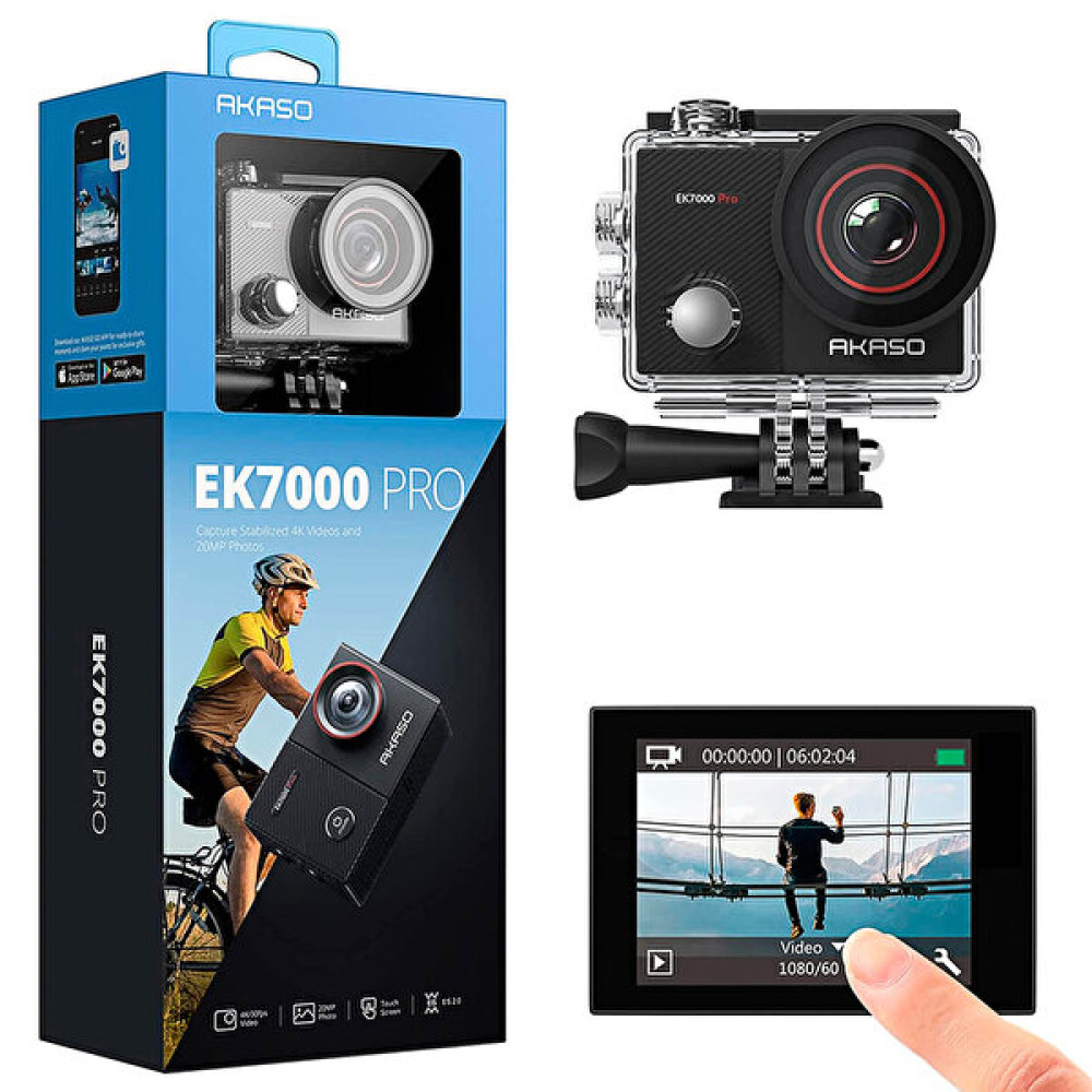 Akaso Ek7000 Pro 4K Wi-Fi Aksiyon Kamera ve Aksesuar Seti Aksiyon Kameralar Fiyatı