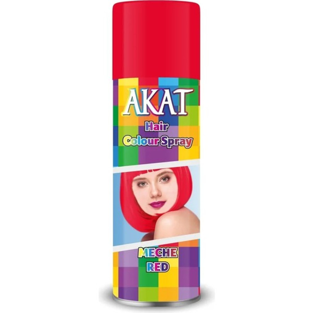 Akat Renkli Saç Spreyi - Kırmızı 180 ml Saç Şekillendirici Sprey Fiyatı