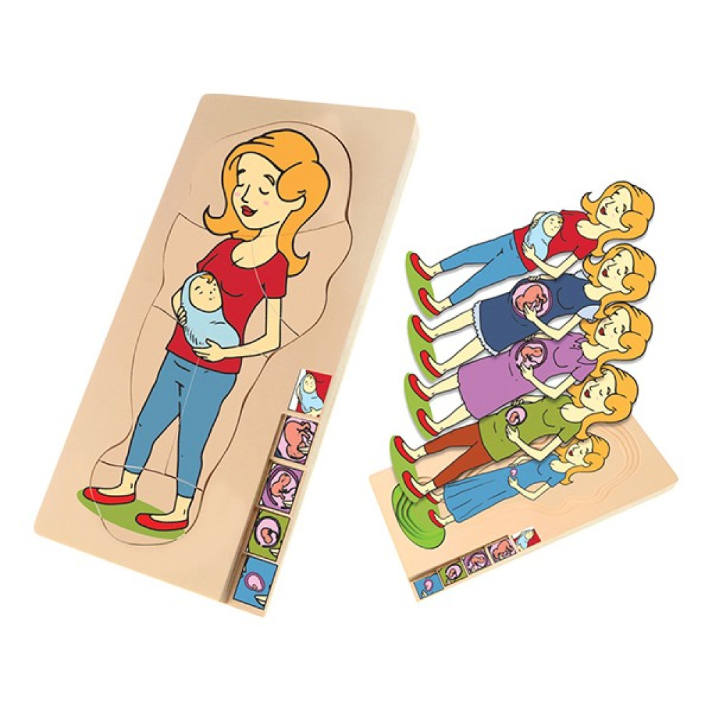 Akay Anne ve Bebek Gelişim Puzzle Katmanlı Bebek Oyuncakları Fiyatı
