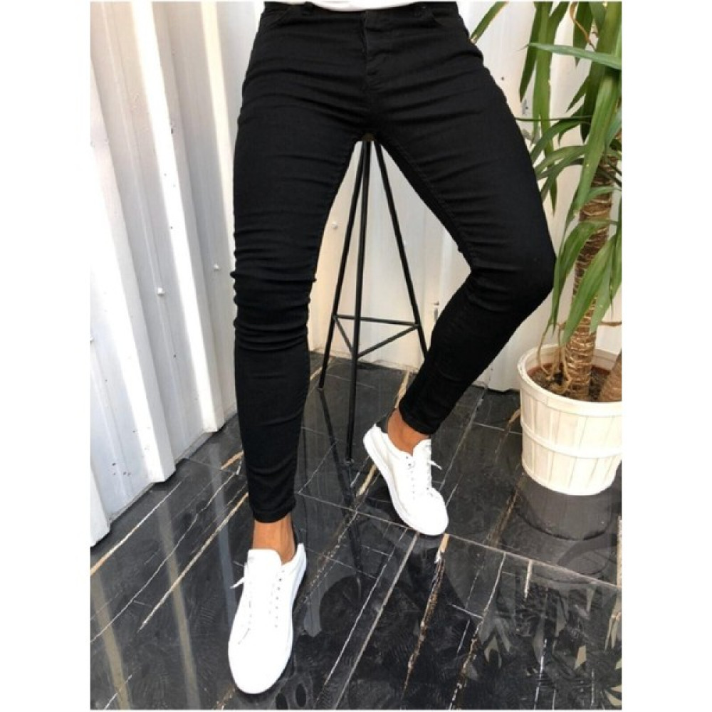Akay Outlet A02 Erkek Siyah Italyan Kesim Kot Pantolon Erkek Jeans / Kot Pantolon Fiyatı