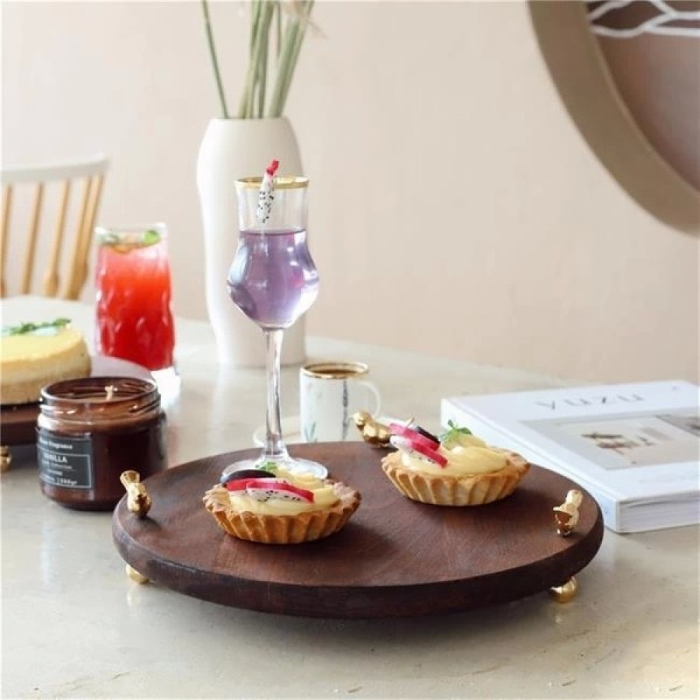 Akayev Ahşap 28 cm Altın Ayak Kuş Sunum Tabağı Oto Boyaları Fiyatı