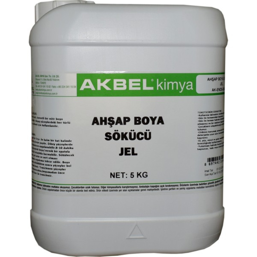 Akbel Ahşap Boya Sökücü Jel 5 Kg Boya Malzemeleri Fiyatı